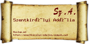 Szentkirályi Adélia névjegykártya